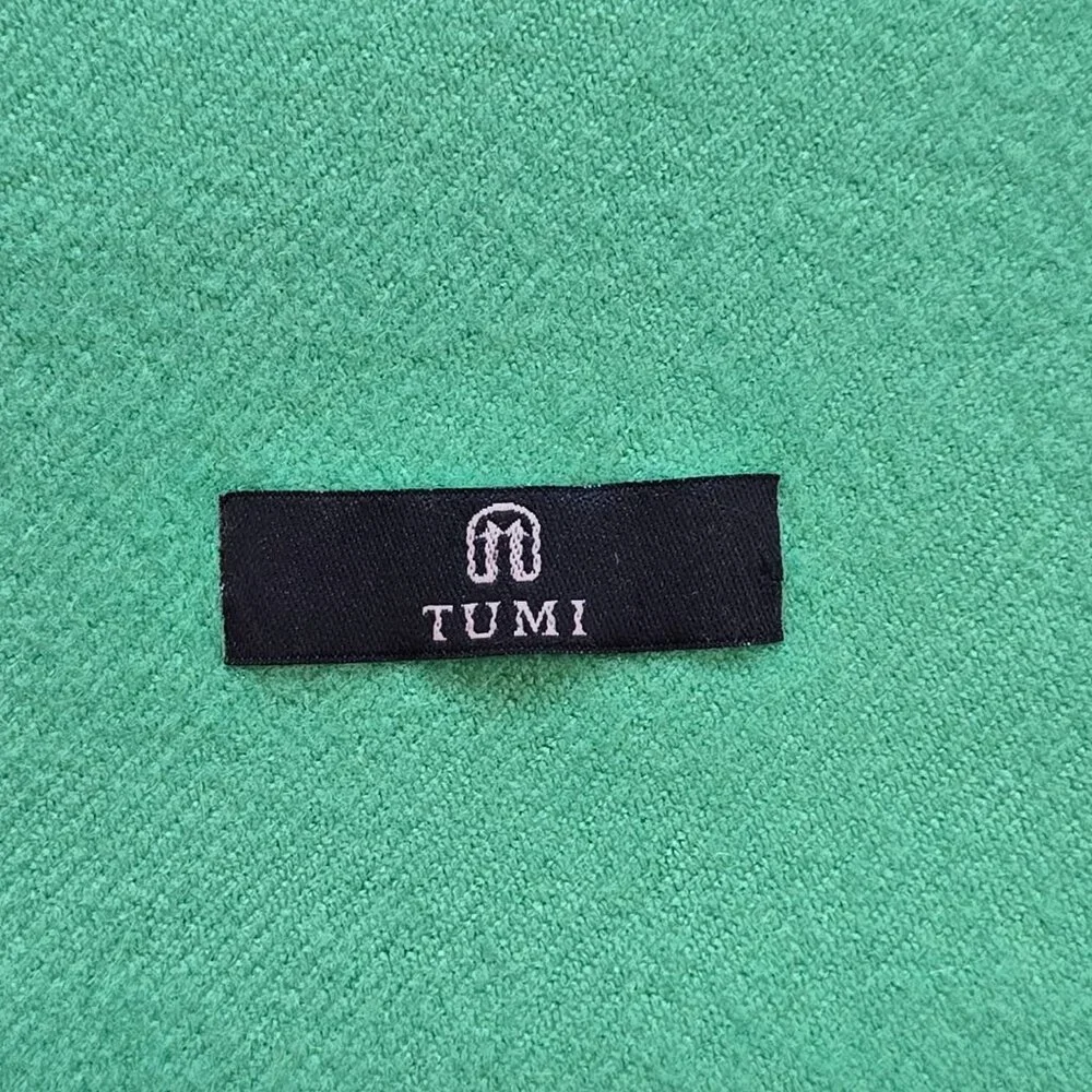 Tumi Fringed Wool Scarf Green